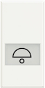 Axolute Кнопка 1Р (NO) 10 А 250 В~ с символом «звонок», цвет белый