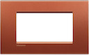 LivingLight Рамка прямоугольная, 4 модуля, цвет Красный шелк