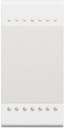 LivingLight Кнопка с винтовыми клемами, размер 1 модуль, цвет белый