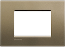 LivingLight Рамка прямоугольная, 3 модуля, цвет Коричневый шелк
