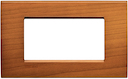 LivingLight Рамка прямоугольная, 4 модуля, цвет Американская вишня