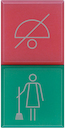 Axolute Индикатор со встроенными светодиодами с зеленым и красным рассеивателем "Не беспокоить/Уборка"