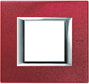 Axolute декоративные накладки прямоугольной формы, лакированные, цвет рубин, на 2 модуля