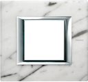 Axolute декоративные накладки прямоугольной формы, камень, цвет мрамор Carrara, на 2 модуля