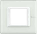 Axolute декоративные накладки прямоугольной формы, White, цвет белое стекло, на 2 модуля
