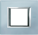 Axolute декоративные накладки прямоугольной формы, стекло, цвет голубое стекло, на 2 модуля