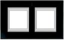 Axolute декоративные накладки прямоугольной формы, стекло, цвет черное стекло, на 2+2 модуля