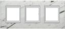 Axolute декоративные накладки прямоугольной формы, камень, цвет мрамор Carrara, на 2+2+2 модуля