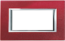 Axolute декоративные накладки прямоугольной формы, лакированные, цвет рубин, на 4 модуля