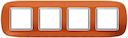 Axolute декоративные накладки в форме эллипса, прозрачные, цвет апельсиновая карамель, на 2+2+2+2 модуля