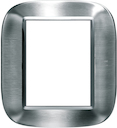 Axolute декоративные накладки в форме эллипса, сталь, цвет фактурная сталь Alessi, на 3+3 модуля