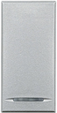 Axolute Выключатель традиционный,16А, 1 модуль, авт.клеммы,цвет алю
