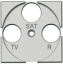 Axolute Лицевая панель для розеток TV + FM + SAT, цвет алюминий