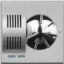 Axolute Электронный комнатный термостат, релейный выход с 1 переключающимся контактом 2 А, 250 В~, питание 230 В~, цвет алюминий
