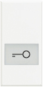 Axolute Клавиши с подсвечиваемыми символами для выключателей в дизайне AXIAL - 1 модуль, ключ, цвет белый