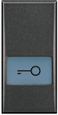 Axolute Клавиши с подсвечиваемыми символами для выключателей в дизайне AXIAL - 1 модуль, ключ, цвет антрацит