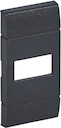 LivingLight Клавиша Axial с 1 отверстием для вставки символа, размер 1 модулm, цвет антрацит