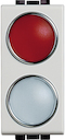 Сигнальный элемент, красная/прозрачная 1 модуль для ламп 11250L-11251L-11252L