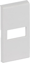 LivingLight Клавиша Axial с 1 отверстием для вставки символа, размер 1 модуль, цвет белый