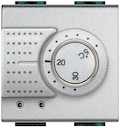 Livinglight Электронный комнатный термостат 2А 250В, с датчиком теплого пола, алюминий