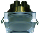 Briaton Светильник светодиодный встраиваемый Down Light 7Вт,холодный белый,91x91x80/серебро,IP41
