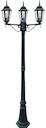 6103 (Черный) Светильник-Столб 2м 3-х рожковый улично-садовый 230В 60/100Ватт