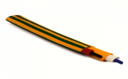 Термоусаживаемая самозатухающая трубка в рулоне 76,2/38,1 мм желто-зеленый
