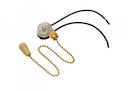 Выключатель-цепочка золото с проводами и деревянным наконечником Dospel
