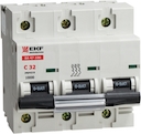 Автоматический выключатель ВА 47-100, 3P 63А (D) 10kA EKF