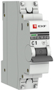 EKF mcb4763-1-01C-pro Выключатель автоматический модульный 1п C 1А 4.5кА ВА 47-63 PROxima