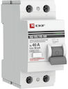 EKF elcb-2-40-30-em-pro Устройство защитного отключения УЗО ВД-100 2P 40А/30мА (электромеханическое) PROxima
