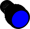 EKF sw2c-11s-b Кнопка SW2C-11 возвратная синяя NO+NC PROxima