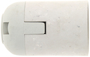 Патрон Е27 пластиковый подвесной термостойкий пластик бел. PROxima