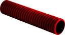 Труба гофрированная двустенная гибкая ПНД d 63 с зондом (50 м) красная EKF PROxima
