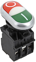 Кнопка LA32HND красно-зеленая "Пуск-Стоп" с подсветкой 24В DC NO+NC PROxima