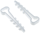Дюбель-хомут (6х14 мм) для плоского кабеля белый (50 шт.) PROxima