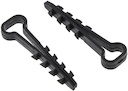 Дюбель-хомут (6х12 мм) для плоского кабеля черный (10 шт.) PROxima