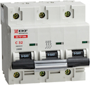Автоматический выключатель ВА 47-100, 3P 31,5А (D) 10kA EKF