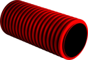 Труба гофрированная двустенная гибкая ПНД d 160 с зондом (50 м) красная, EKF PROxima
