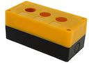 Корпус КП103 пластиковый 3 кнопки желтый PROxima