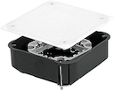 Коробка распаячная КМП-020-024 для полых стен с металлическими лапками, клеммником и крышкой (110х110х45) PROxima
