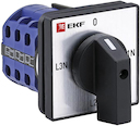 Переключатель кулачковый ПК-1-84 10А 4P для вольтметра (для фазного напряжения) EKF PROxima