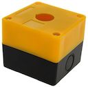 Корпус КП101 пластиковый 1 кнопка желтый PROxima