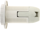 Патрон Е14 пластиковый с кольцом термостойкий пластик бел. PROxima