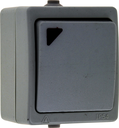 Венеция Выключатель 1 -клавишный с индикатором 10А IP54 белый EKF