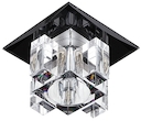 DK2 BK/WH Светильник ЭРА декор "хрустальнй куб с вертик столб." G9,220V, 40W, черный/прозрачный (1/1