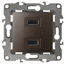 12-4110-13 Эл/ус ЭРА Устройство зарядное USB, 230В/5В-2100мА, IP20, Эра12, бронза