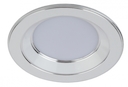 KL LED 15-5 WH/CH Светильник ЭРА светодиодный круглый "серебряная окантовка" 5W 4000K, белый/серебро d80