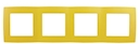 12-5004-21 Эл/ус ЭРА Рамка на 4 поста, Эра12, жёлтый