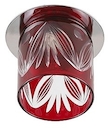DK53 CH/R Светильник ЭРА декор  cтекл.стакан "листья" G9,220V, 40W, хром/красный